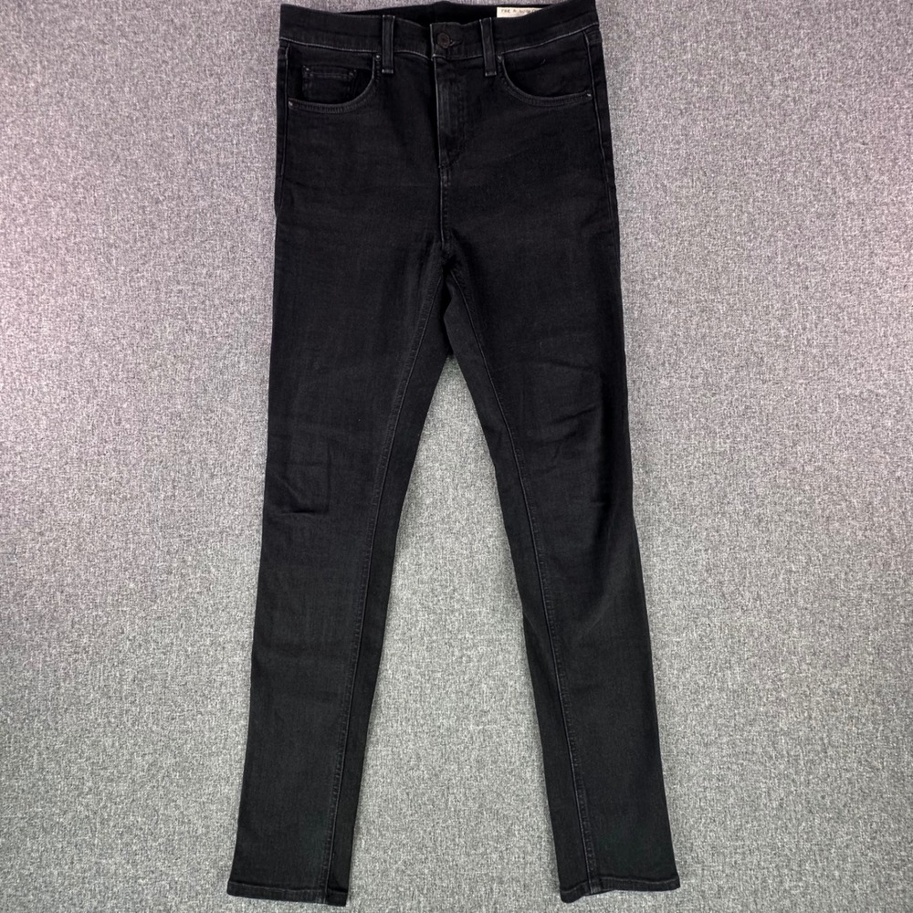 Rag & Bone Jeans Womens 29 10 Inch Skinny Black Bruin High Rise W1532K502BBR USA